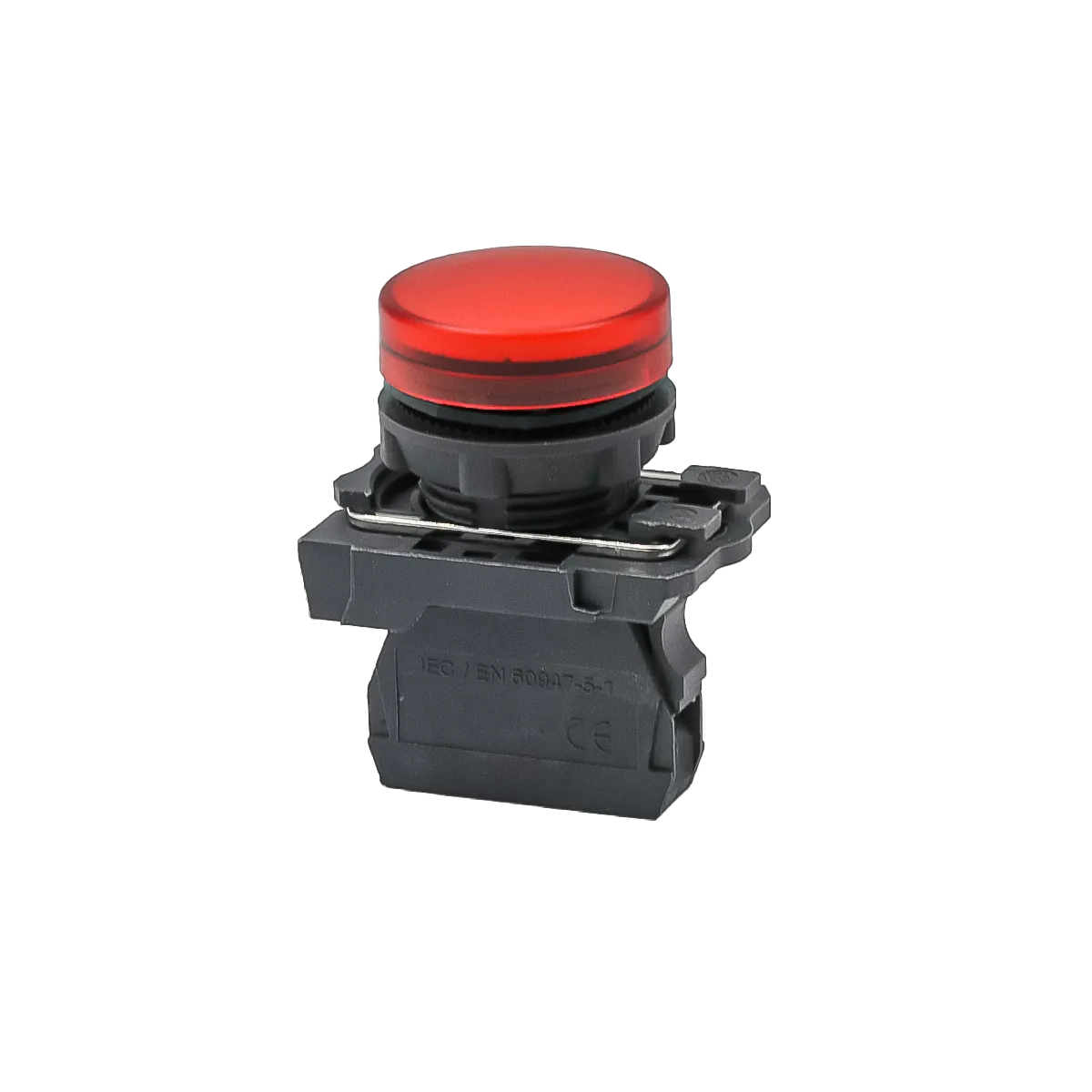Лампа сигнальная красная, 24V AС/DC, IP65, пластик