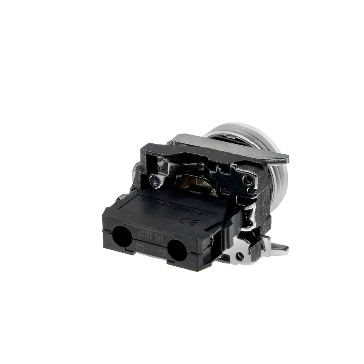 Лампа сигнальная белая, 24V AС/DC, IP65, металл