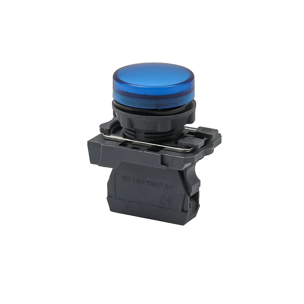 Лампа сигнальная синяя, 24V AС/DC, IP65, пластик