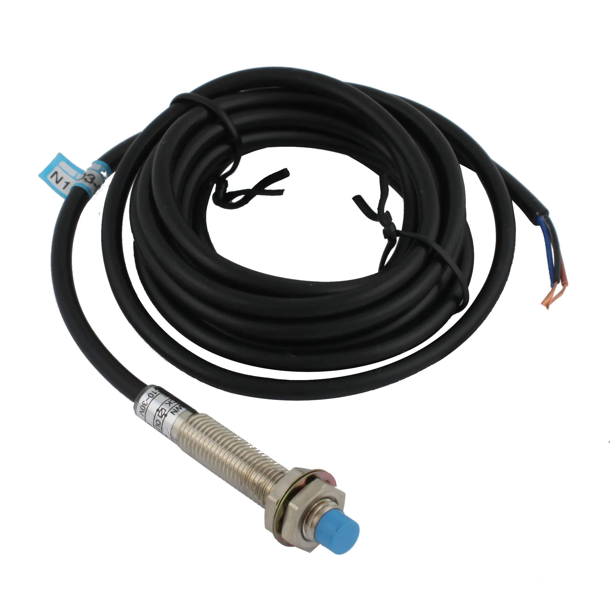 INNOCONT Индуктивный датчик, M8x1, L=49 мм, неэкранированный, зона срабатывания 2 мм, -25 +60 С, 12…24 VDC, IP65, выход: PNP NO, макс. ток 200 мА, кабель 2 м SL-8P2C