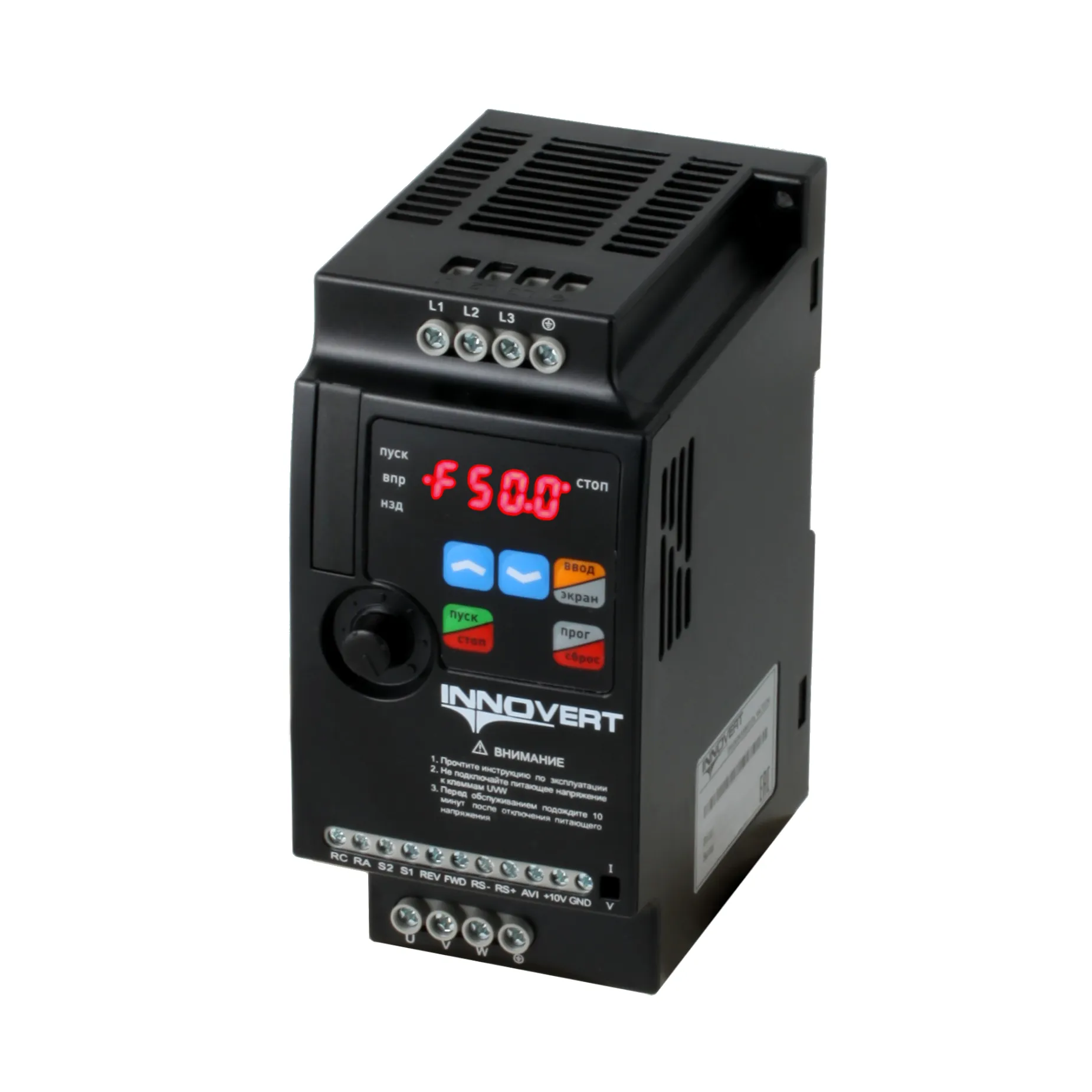 (0,25 кВтx380 В) Преобразователь INNOVERT ISD251M43E mini PLUS, выходной ток 1.2 А
