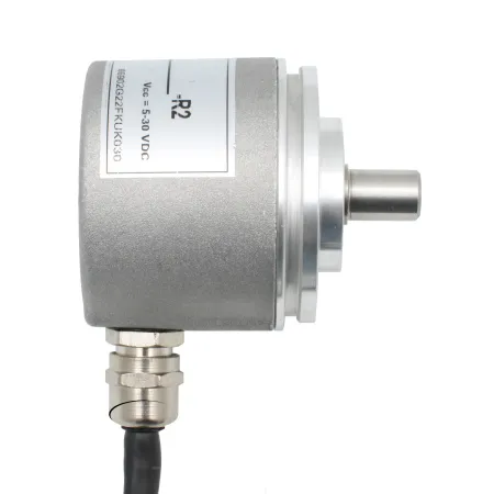 Инкрементальный программируемый энкодер D=50мм, выступающий вал 10мм, 3000 имп/об, 5…30VDC, выход TTL/HTL с инверсие