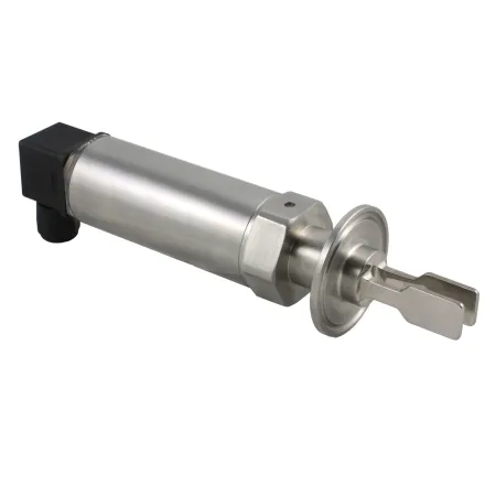 Вибрационный датчик предельного уровня жидкостей, -40 +150°С, Pmax=40 bar, 12 - 55 VDC, IP65, соединение - Clamp DN40, удлинение 40 мм, нерж. сталь 316L, электрополировка зондов, шероховатость ≤ 0,6 мкм, выход PNP/NPN, разъем DIN 43650