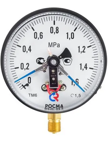 Манометры ТМ-510.05 IP54 и ТМ-610.05 IP54 с элек­тро­контакт­ной при­став­кой с по­вы­шен­ной пыле­вла­го­за­щи­щен­ностью