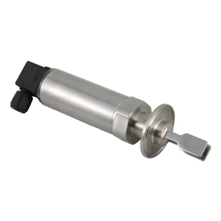 Вибрационный датчик предельного уровня жидкостей, -40 +150°С, Pmax=40 bar, 12 - 55 VDC, IP65, соединение - Clamp DN40, удлинение 40 мм, нерж. сталь 316L, электрополировка зондов, шероховатость ≤ 0,6 мкм, выход PNP/NPN, разъем DIN 43650