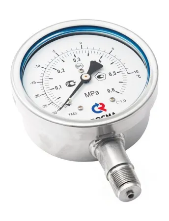 Манометры ТМ-521 NH3 и ТМ-621 NH3 ам­ми­ач­ные кор­ро­зи­он­но­стой­кие