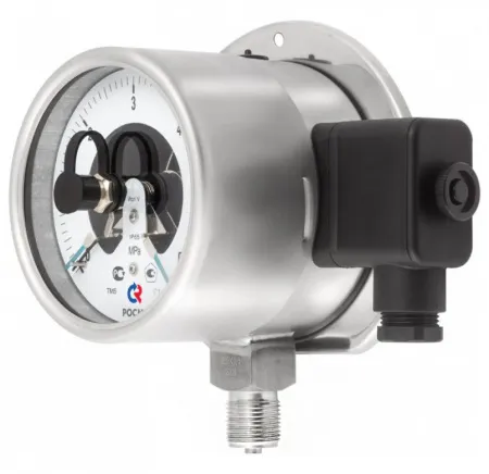 Манометры ТМ-521.05 и ТМ-621.05 кор­ро­зи­он­но­стой­кие виб­ро­ус­той­чи­вые с элек­тро­кон­такт­ной при­став­кой