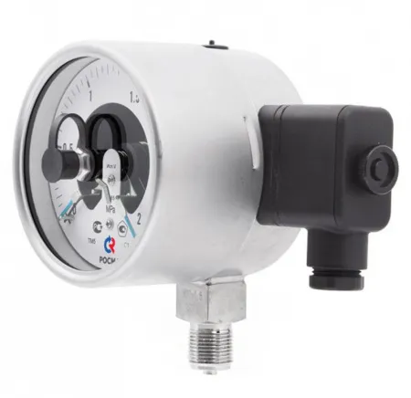 Манометры ТМ-521.05 и ТМ-621.05 кор­ро­зи­он­но­стой­кие виб­ро­ус­той­чи­вые с элек­тро­кон­такт­ной при­став­кой